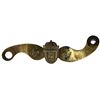 Image 1 : Brass sideplate for a flintlock pistol marked with Amsterdam VOC stamps, ex-Hollandia (1743).