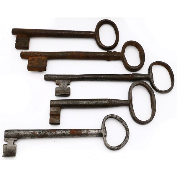 Spanish iron keys, 1600s-1700s.