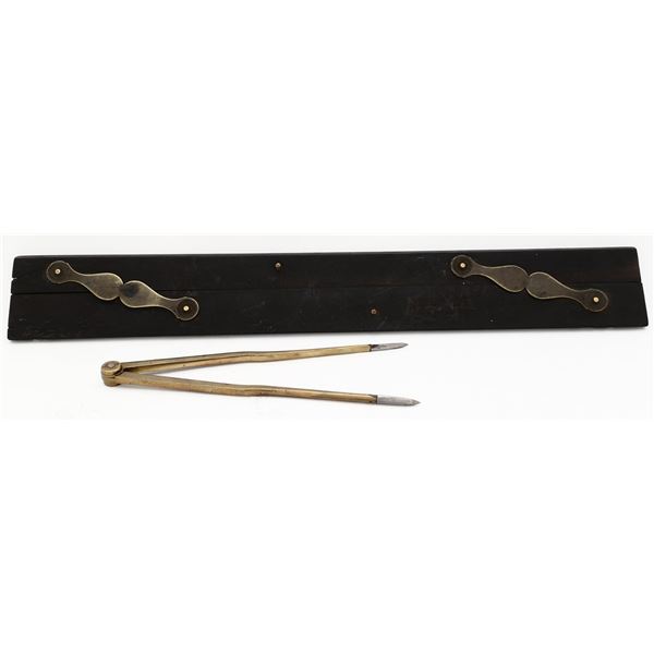 English naval chart dividers and parallel ruler, 1800s. - Sedwick ...