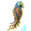 Image 2 : Large Rainbow Rhinestones Parrot Bird Pendant/ Brooch Pin