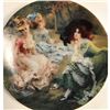 Image 1 : Limoges Porcelain Plate, Elegant Rococo Ladies