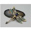 Image 1 : Large Rhinestone Dragonfly Brooch Pin