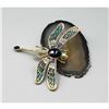 Image 2 : Large Rhinestone Dragonfly Brooch Pin