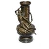 Image 1 : After Moreau, Art Nouveau Style Nude Youth Bronze Figurative Vase