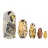 Image 2 : Set of Hand-painted Wooden Owl Nesting Boxes