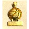 Image 2 : Vintage Gold Vermeil Basketball Charm