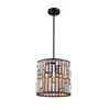 Image 2 : Contemporary Style Crystal & Bronze Ceiling Pendant
