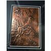 Image 2 : Vintage Embossed Copper Hunt Scene