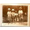 Image 2 : African American History, Four Children On Log Sepia Photo Print