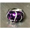 Image 1 : Swarovski Crystal Purple Enameled Animal Ring