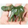 Image 3 : Green Congo Verdite Elephant Carving