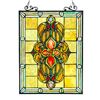 Image 1 : Tiffany Style Stained Glass Hanging Window Panel