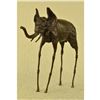 Image 1 : After Dali, Surrealist Elephant Bronze Sculpture