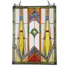 Image 2 : Mission Style Art Glass Hanging Window Panel