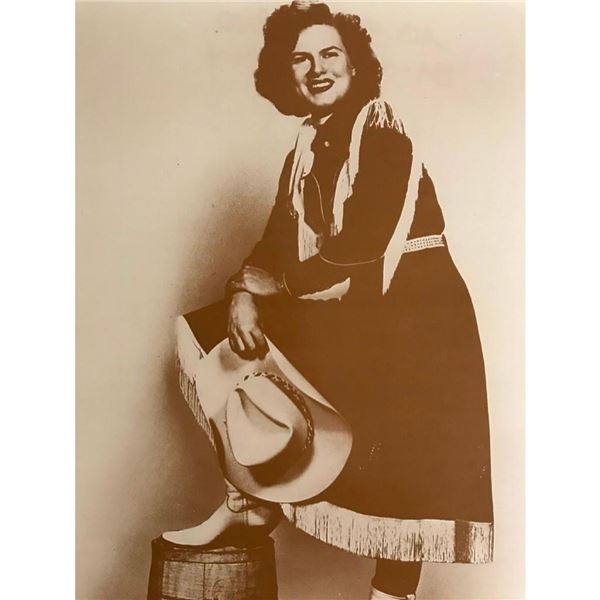 Patsy Cline Sepia Photo Print