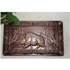 Image 3 : Russian Wild Boar Wooden Carving, Cutting Serving Board