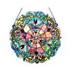 Image 3 : Victorian Tiffany-style Round Stained Glass Window Panel