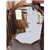 Image 1 : Neoclassical Style Black & Gold Gilt Octagon Beveled Mirror