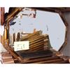 Image 2 : Neoclassical Style Black & Gold Gilt Octagon Beveled Mirror