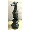Image 2 : Sitting Greyhound Dog Bronze Sculpture