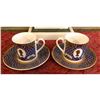 Image 2 : Pair of Queen Elizabeth Golden Jubilee Commemorative Espresso Sets