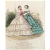Image 1 : 19thc French Hand-colored Engraving, Fashion Plate