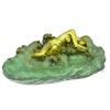 Image 1 : Art Nouveau Style Signed Nude Figure Bronze Tray