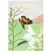 Image 2 : 1920's Painted Beauty Butterfly Color Lithograph Print