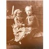 Image 1 : Little Girl With Doll Sepia Tone Photo Print