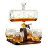 Image 1 : Unique Glass Ship In Bottle Decanter Set