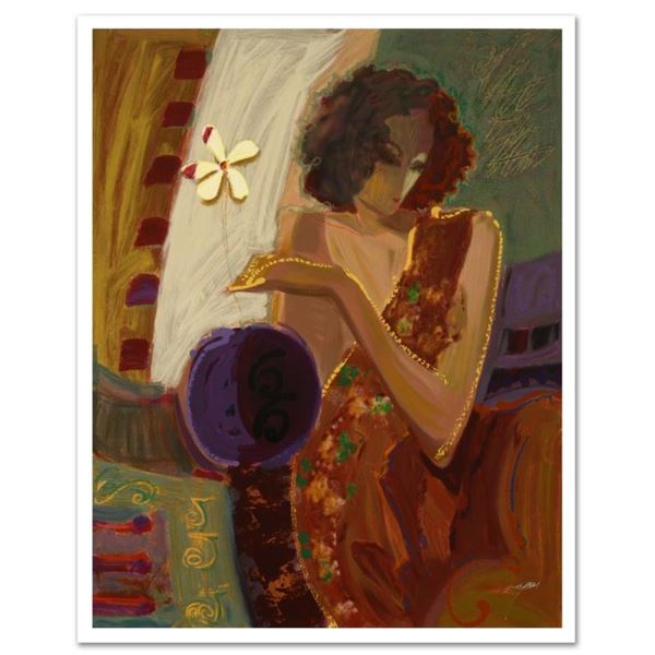 "Exotic Flower" Limited Edition Serigraph on Canvas by Sabzi, Numbered and Hand