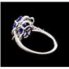 Image 3 : 14KT White Gold 3.09 ctw Tanzanite and Diamond Ring