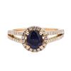 Image 2 : 1.69 ctw Sapphire and Diamond Ring - 14KT Rose Gold