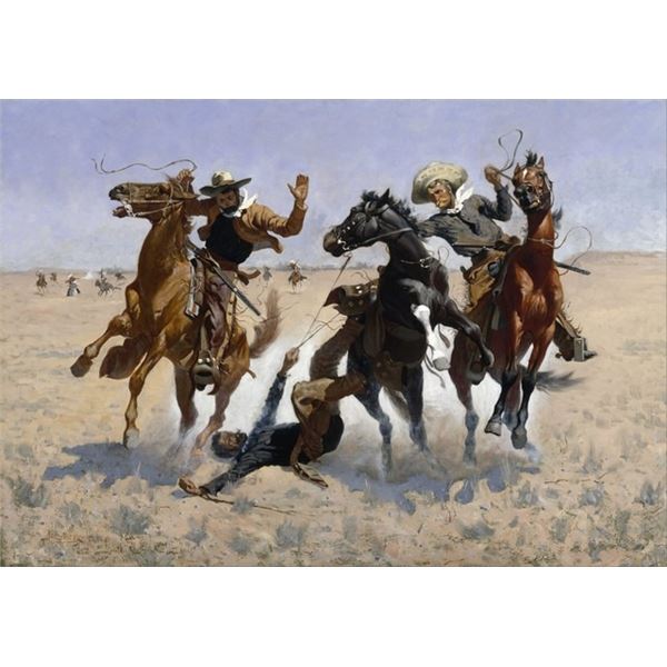 Frederic Sackrider Remington  - Aiding a Comrade