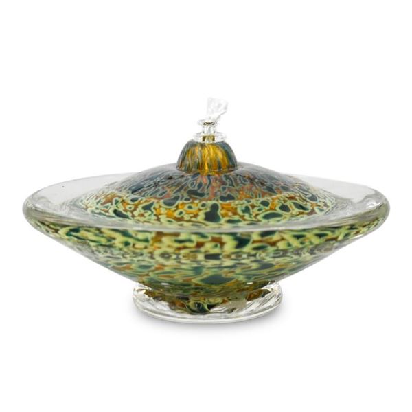 "Small Saturn Oil Lamp" Hand Blown Glass Sculpture, Hand Signed by GartnerBlade