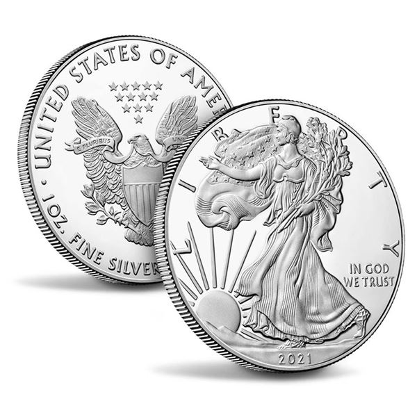 2021 American Silver Eagle .999 Fine Silver Dollar Coin