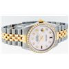 Image 6 : Rolex Mens 2 Tone Mother Of Pearl Diamond 36MM Oyster Perpetual Datejust