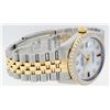 Image 8 : Rolex Mens 2 Tone Mother Of Pearl Diamond 36MM Oyster Perpetual Datejust