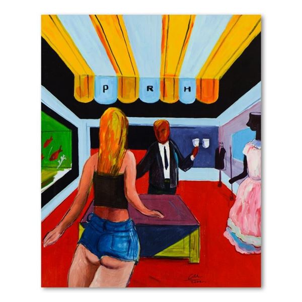 Cai, "Outfitter" Original Acrylic Painting on Canvas, Hand Signed with Letter of