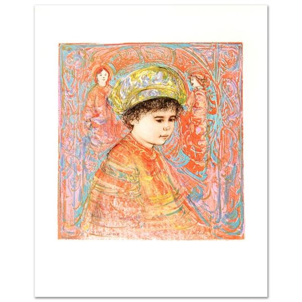 "Boy with Turban" Limited Edition Lithograph by Edna Hibel (1917-2014), Numbered