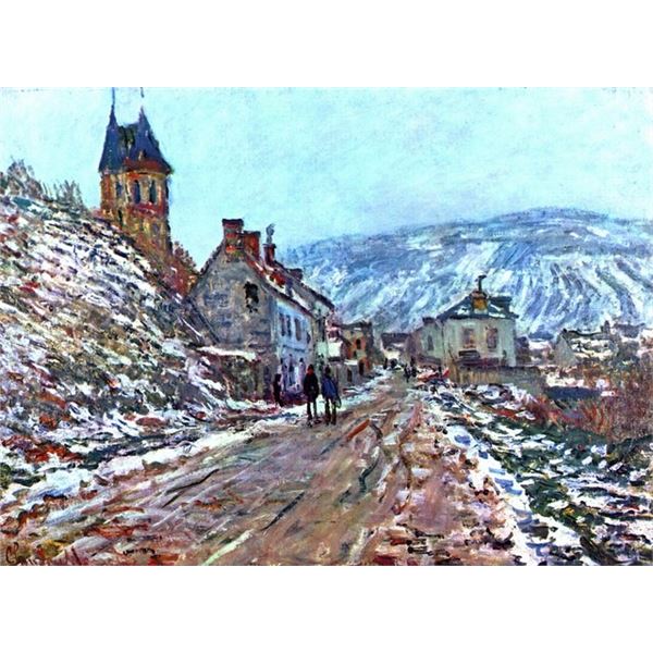 Claude Monet - Road to Vetheuil in Winter