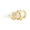 Image 1 : Black Hills Gold Motif Ring - 10KT Yellow, Pink, and Green Gold