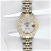 Image 3 : Rolex Ladies 2 Tone MOP Diamond Datejust Wristwatch With Rolex Box