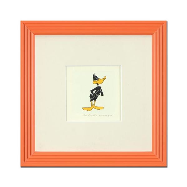 "Daffy Duck" Framed Limited Edition Etching with Hand-Tinted Color and Numbered.