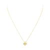 Image 1 : 0.03 ctw Diamond and Pearl Cross Pendant with Chain - 14KT and 18KT Yellow Gold