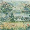 Image 2 : "Greek Farmer" Limited Edition Lithograph by Edna Hibel, Numbered and Hand Signe