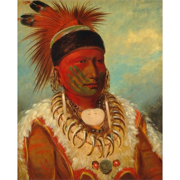 George Catlin - White Cloud, Chief of the Iowas