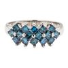 Image 2 : 1.10 ctw Princess Cut Diamond Ring - 14KT White Gold