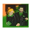 Image 1 : Ringo Daniel Funes, , "Mr. and Mrs. DiMaggio" One-of-a-Kind Mixed Media Painting