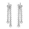 Image 1 : 14k White Gold 0.98CTW Diamond Earrings, (I1-I2/H-I)